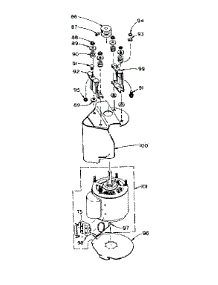 Motor And Attaching Parts parts for Kenmore Washer 110.6104200 (1106104200, 110 6104200) from AppliancePartsPros.com