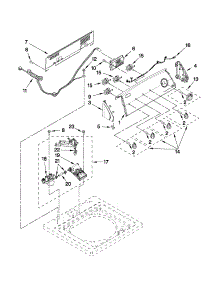 Console And Water Inlet Parts parts for Kenmore Washer 110.21392011 (11021392011, 110 21392011) from AppliancePartsPros.com