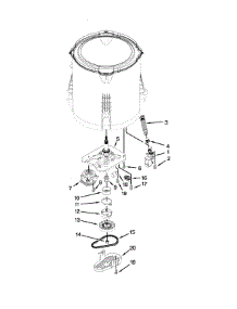 Gearcase, Motor And Pump Parts parts for Kenmore Washer 110.21392013 (11021392013, 110 21392013) from AppliancePartsPros.com