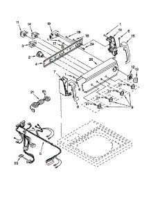 Control Panel parts for Kenmore Washer 110.21882000 (11021882000, 110 21882000) from AppliancePartsPros.com