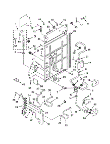 Rear Panel parts for Kenmore Washer 110.22032101 (11022032101, 110 22032101) from AppliancePartsPros.com
