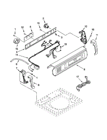 Control Panel parts for Kenmore Washer 110.22042100 (11022042100, 110 22042100) from AppliancePartsPros.com