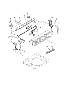 Control Panel parts for Kenmore Washer 110.22042101 (11022042101, 110 22042101) from AppliancePartsPros.com