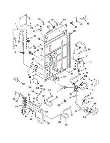 Rear Panel parts for Kenmore Washer 110.22042101 (11022042101, 110 22042101) from AppliancePartsPros.com