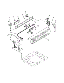 Control Panel parts for Kenmore Washer 110.22042102 (11022042102, 110 22042102) from AppliancePartsPros.com