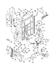 Rear Panel parts for Kenmore Washer 110.22042102 (11022042102, 110 22042102) from AppliancePartsPros.com