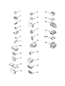 Wiring Harness parts for Kenmore Washer 110.22052101 (11022052101, 110 22052101) from AppliancePartsPros.com