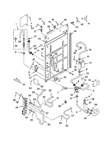Rear Panel parts for Kenmore Washer 110.22052101 (11022052101, 110 22052101) from AppliancePartsPros.com