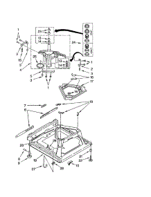 Machine Base parts for Kenmore Washer 110.22052102 (11022052102, 110 22052102) from AppliancePartsPros.com
