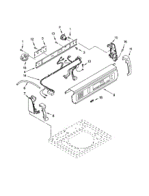 Control Panel parts for Kenmore Washer 110.22054102 (11022054102, 110 22054102) from AppliancePartsPros.com