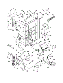 Rear Panel parts for Kenmore Washer 110.22054102 (11022054102, 110 22054102) from AppliancePartsPros.com