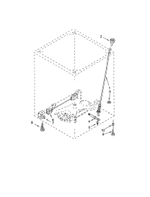 Suspension parts for Kenmore Washer 110.22064101 (11022064101, 110 22064101) from AppliancePartsPros.com