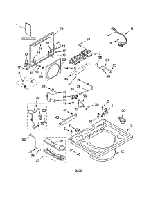 Top And Lid parts for Kenmore Washer 110.22064102 (11022064102, 110 22064102) from AppliancePartsPros.com
