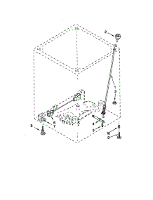 Suspension parts for Kenmore Washer 110.22066100 (11022066100, 110 22066100) from AppliancePartsPros.com