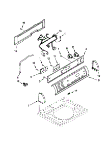 Control Panel parts for Kenmore Washer 110.22082100 (11022082100, 110 22082100) from AppliancePartsPros.com