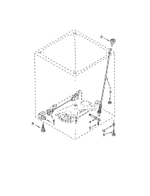 Suspension parts for Kenmore Washer 110.22082101 (11022082101, 110 22082101) from AppliancePartsPros.com