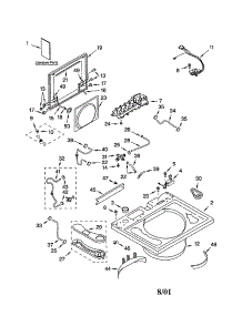 Top And Lid parts for Kenmore Washer 110.22082101 (11022082101, 110 22082101) from AppliancePartsPros.com