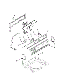 Control Panel parts for Kenmore Washer 110.22084101 (11022084101, 110 22084101) from AppliancePartsPros.com