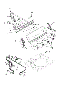 Control Panel Parts parts for Kenmore Washer 110.24036301 (11024036301, 110 24036301) from AppliancePartsPros.com