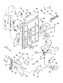 Rear Panel Parts parts for Kenmore Washer 110.24042301 (11024042301, 110 24042301) from AppliancePartsPros.com
