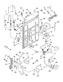 Rear Panel Parts parts for Kenmore Washer 110.24054300 (11024054300, 110 24054300) from AppliancePartsPros.com