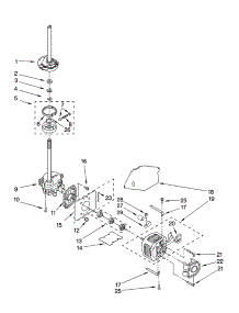 Brake, Clutch, Gearcase, Motor And Pump Parts parts for Kenmore Washer 110.24056300 (11024056300, 110 24056300) from AppliancePartsPros.com