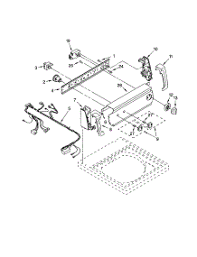 Control Panel parts for Kenmore Washer 110.24292300 (11024292300, 110 24292300) from AppliancePartsPros.com