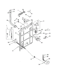 Rear Panel parts for Kenmore Washer 110.24422300 (11024422300, 110 24422300) from AppliancePartsPros.com