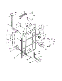 Rear Panel parts for Kenmore Washer 110.24622300 (11024622300, 110 24622300) from AppliancePartsPros.com