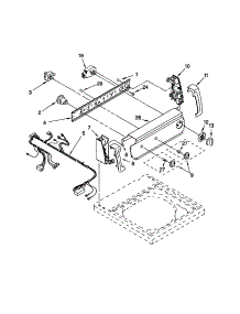 Control Panel parts for Kenmore Washer 110.24662300 (11024662300, 110 24662300) from AppliancePartsPros.com