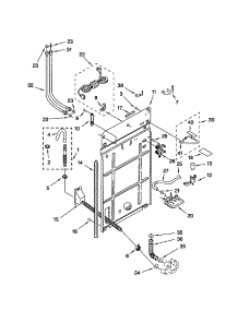 Rear Panel parts for Kenmore Washer 110.24692300 (11024692300, 110 24692300) from AppliancePartsPros.com