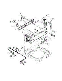 Control Panel parts for Kenmore Washer 110.24712300 (11024712300, 110 24712300) from AppliancePartsPros.com