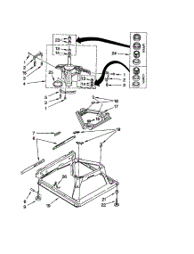 Machine Base parts for Kenmore Washer 110.24712300 (11024712300, 110 24712300) from AppliancePartsPros.com