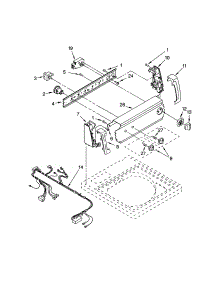 Control Panel parts for Kenmore Washer 110.24732300 (11024732300, 110 24732300) from AppliancePartsPros.com