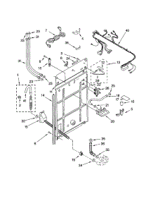 Rear Panel parts for Kenmore Washer 110.24812200 (11024812200, 110 24812200) from AppliancePartsPros.com