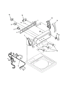 Control Panel parts for Kenmore Washer 110.24822200 (11024822200, 110 24822200) from AppliancePartsPros.com