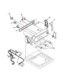 Control Panel parts for Kenmore Washer 110.24822201 (11024822201, 110 24822201) from AppliancePartsPros.com