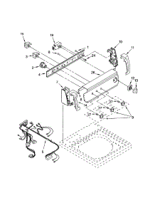 Control Panel parts for Kenmore Washer 110.24832200 (11024832200, 110 24832200) from AppliancePartsPros.com