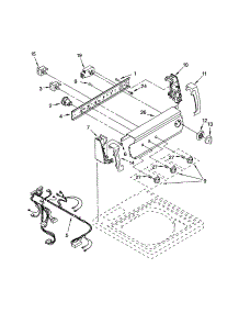 Control Panel parts for Kenmore Washer 110.24872300 (11024872300, 110 24872300) from AppliancePartsPros.com