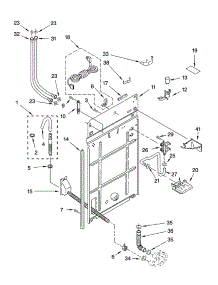 Rear Panel Parts parts for Kenmore Washer 110.24892300 (11024892300, 110 24892300) from AppliancePartsPros.com