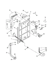 Rear Panel parts for Kenmore Washer 110.24902201 (11024902201, 110 24902201) from AppliancePartsPros.com