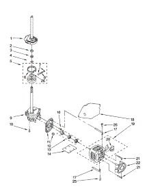 Brake, Clutch, Gearcase, Motor And Pump Parts parts for Kenmore Washer 110.24902202 (11024902202, 110 24902202) from AppliancePartsPros.com