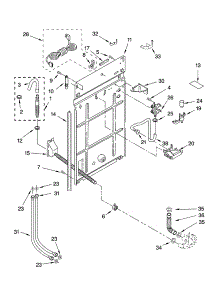 Rear Panel Parts parts for Kenmore Washer 110.24902202 (11024902202, 110 24902202) from AppliancePartsPros.com