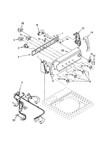 Control Panel parts for Kenmore Washer 110.23014102 (11023014102, 110 23014102) from AppliancePartsPros.com