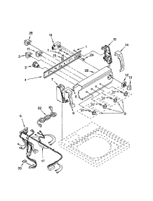 Control Panel parts for Kenmore Washer 110.23022101 (11023022101, 110 23022101) from AppliancePartsPros.com