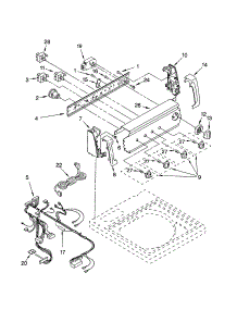 Control Panel parts for Kenmore Washer 110.23024100 (11023024100, 110 23024100) from AppliancePartsPros.com