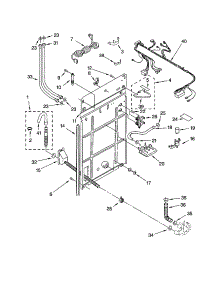 Rear Panel parts for Kenmore Washer 110.23662200 (11023662200, 110 23662200) from AppliancePartsPros.com