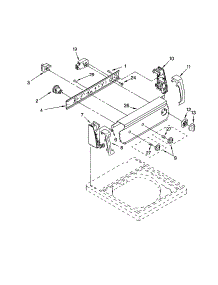 Control Panel parts for Kenmore Washer 110.23662200 (11023662200, 110 23662200) from AppliancePartsPros.com