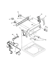 Control Panel parts for Kenmore Washer 110.23692200 (11023692200, 110 23692200) from AppliancePartsPros.com