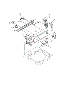 Control Panel parts for Kenmore Washer 110.23712200 (11023712200, 110 23712200) from AppliancePartsPros.com